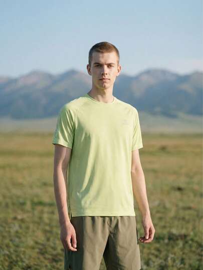 CAMEL CROWN Outdoor Breathable Quick-Dry Short Sleeve Sports T-Shirt