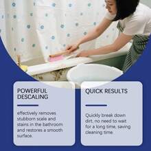 浴室清洁剂 - 浴室除垢清洁液，可去除水渍、污垢和水垢，表面清洁剂 - 60ml - 查看 8