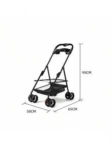 Carriola Plegable Para Perro Gato Mascotas Transportadora - Rosa Pálido - Ver 9