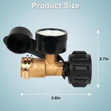 ¡RecomendadoSHINESTAR - Medidor universal de tanque de propano para tanques LP de 5 a 20 libras| Indicador de nivel de gas para parrilla, calentador, caravana, conexión QCC1/tipo 1¡Top de Temporada - 1 paquete - Ver 8