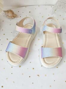 Children's Multi-Color Patterned Sandals, Size 26 - 36 | Adjustable Laces With Color-Matched Design For Summer Shoes | Soft Sole, Suitable For Beach, Pool And Outdoor Play - Beige - View 5