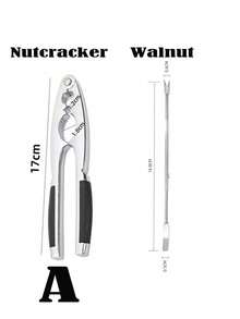 1pc Nut Cracker, Multifunctional Walnut & Hazelnut Opener, Heavy Duty Seafood & Nut Cracker Tool With Non-Slip Handle, Kitchen Gadget, Easy Nut Cracking, Suitable For Home And Restaurant, Fits All Nuts - Multicolor - View 3