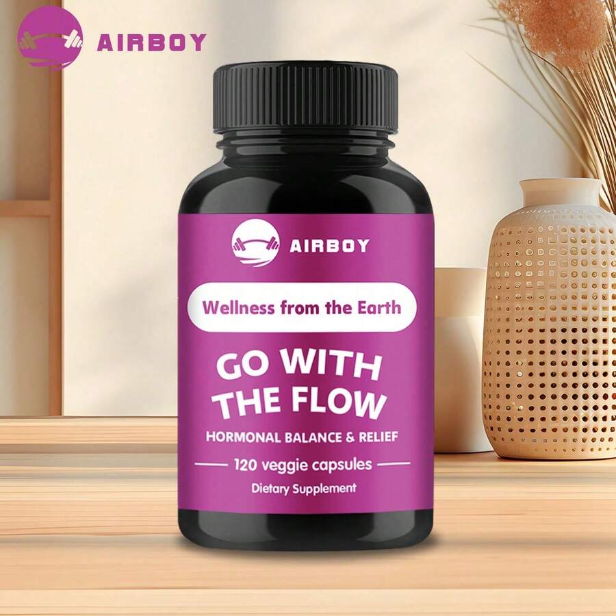 XEMENRY Go With The Flow - Gelatinized Maca, Chasteberry Fruit, For Hormone Balance, Hot Flashes, And Premenstrual Dysphoric Disorder - 120pcs - 一瓶 - 試用階段 - 查看 1