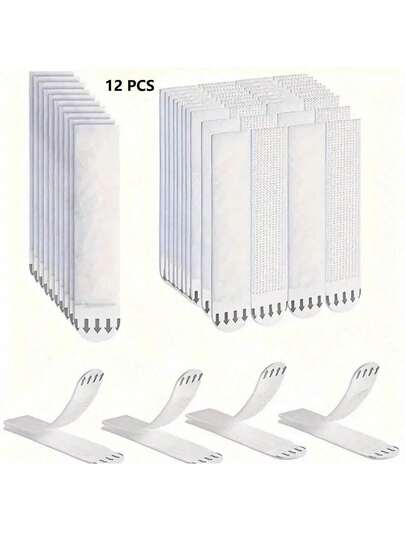 48-Piece Heavy Duty Picture Hanging Strips - No Nails, No Damage, Easy Removal - 24-Piece For Frame Installation Bars
