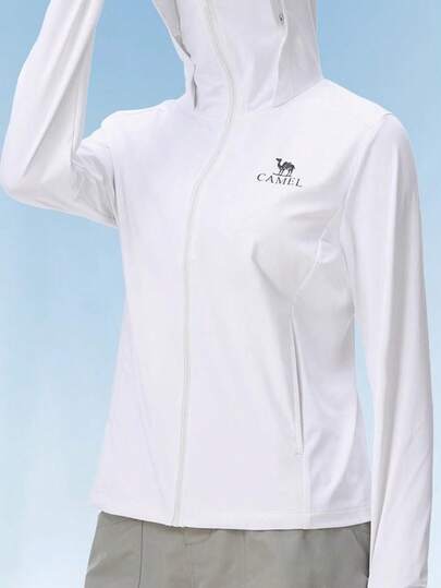CAMEL CROWN Ropa de protección solar para mujer para exteriores, ropa de protección solar UPF50 para primavera y verano, ropa de piel helada, ropa de protección solar, chaqueta anti-ultravioleta