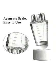 1个发油分配器刷子和按摩器，多功能发油分配瓶带球形头皮刷，精准液体分配器（容量6毫升） - 彩色 - 查看 5