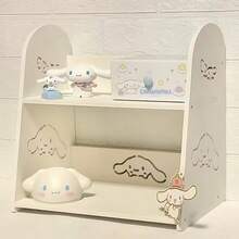 SANRIO (Authorized) Multi-Functional Desktop Storage Rack, Multi-Layer Shelving, Student Bookshelf, Home/Dorm Organizer For Books & Cosmetics, Perfect Gift - Multicolor - View 4