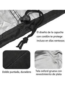 1 pieza Cubierta para parrilla de barbacoa, 210D funda para barbacoa exterior, cubierta protectora para  resistente al polvo y al agua y uso en exteriores, que sirve como una cubierta universal a prueba de polvo para su parrilla en el hogar, durante los viajes y en fiestas o mientras acampa. - Ver 5