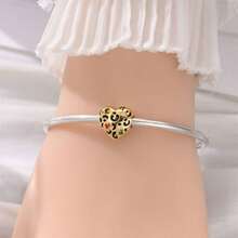 1 Silver Plated Gold Series - Bee Maple Leaf Airplane Pendant Suitable For 3mm Original Bracelet Necklace DIY Bead Making Women's Daily Gift Birthday Party Holiday Gift - Gold - View 4