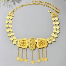 Luxury Dress Belt, Shiny Gold Waist Chain, Middle Eastern Popular Formal Wear Waist Chain, Party/Festival Gift - Gold - View 15