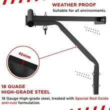 2 In 1 Punch Bag Wall Bracket With Pull Up Bar For Chin Up Exercise Heavy Duty - Multicolor - View 5