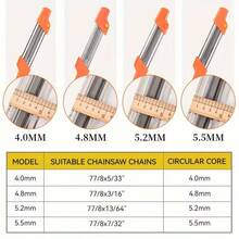 1pc 2-In-1 Chainsaw Chain Sharpener, 3/8" 4mm Chainsaw Sharpening Tool, Portable Handheld Chain Sharpener - Multicolor - View 4