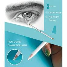 10 ołówków o wysokim połysku, gumki artystyczne, profesjonalne gumki artystyczne, gumki zmazywalne, rysunek artystyczny dla uczniów, szkicowanie i rysunek specjalny do rysowania - Komplety - Zobacz 4