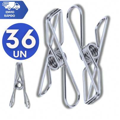 Kit 48 Unidades -  Prendedor De Roupa Resistente Alta Qualidade Premium Cabides Varal Organizadores Casa