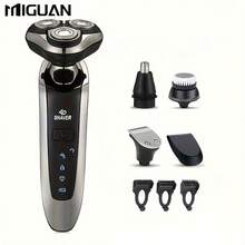 Men's Electric Shaver Wet & Dry 3D Rotary Rechargeable Razor, Suitable As Father's Day Gift For Father, Husband, Boyfriend, 600mAh Battery Capacity - A - View 11