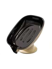 Suction Cup Soap Dish, Double-Layer Drainage Suction Cup Soap Holder, Bathroom Countertop Soap Rack, Oval Plastic Soap Dish With Drainage, Suitable For Bathroom, Removable And Easy To Clean Soap Tray, Hole-Free Countertop Sink Rack - Soap Box - View 7