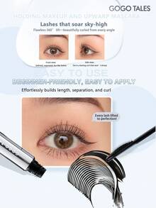 GOGO TALES 小号银色睫毛膏，自然持久，强力定型防晕染，纤长卷翘睫毛，适合新手使用 GOGOTALES - G02#NATURAL BROWN - 查看 4
