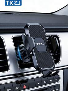 TKZJ免提式车载出风口手机支架 | 自动夹紧式通用车载手机导航支架 - 黑色 - 查看 4