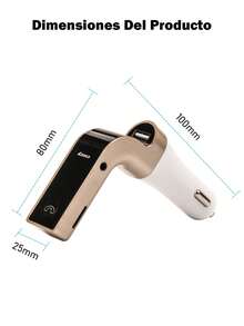 G7 kit de receptor Bluetooth manos libres para automóvil,Transmisor FM Bluetooth para automóvil, con micrófono/tarjeta TF/unidad USB/reproducción auxiliar - A - Ver 11