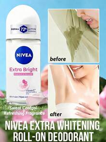 NIVEA 妮維亞珍珠身體滾珠止汗凝膠，有效控制體味，360°滾珠設計，快速乾燥並有效控汗，適合日常使用與戶外活動 - 精華爽身 - 查看 8