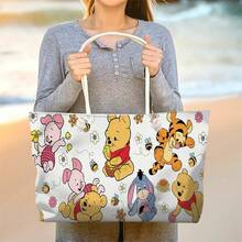 16*12inch Large Capacity Women's Handbag/Beach Bag, Printed With A Cute Winnie The Pooh Pattern, 1 Pc - Winnie the Pooh - Xem 3