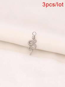 3pcs Stainless Steel Snake Pendant Findings 18K Gold Plated Charms For DIY Jewelry Making Supplies Accessories - Pendants - View 15