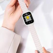 1PC Soft Silicone Magnetic Watch Band With TPU Full Coverage Protective Case Compatible With Watch 5 Active - Watch 5 Active - View 7