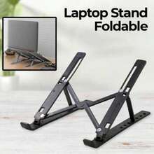 Gift-Ready Ergonomic Laptop Stand - 3 Color Folding Stand With Ventilation, Adjustable Height For Posture & Portability - View 2