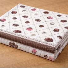 Toalha Térmica de Mesa Cupcake Impermeável Antiderrapante Lavável Decoração Cozinha - Branco - Visão 4