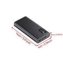 Sạc dự phòng dung lượng cao 20000mAh, tương thích với Android/, có màn hình hiển thị kỹ thuật số, có thể có hiện tượng sạc ngầm ban đầu, sẽ bình thường sau 2 chu kỳ sạc, thích hợp làm quà tặng tốt nghiệp, quà tặng tiệc độc thân, quà tặng phù dâu, quà tặng Ngày của Cha. - Nhiều màu - Xem 13