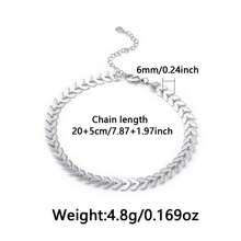 1pc Minimalist Elegant 925 Silver Leaf Design Chain Bracelet For Women, Suitable For Daily, Party, Holiday, Date, Gift - Silver - View 4