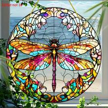 Đồ trang trí 2D phẳng - Một con chuồn chuồn bắt nắng, logo tròn bằng acrylic in hai mặt, thích hợp để trang trí cửa sổ, hiên nhà, tường. Một món quà sinh nhật ý nghĩa dành cho người thân hoặc bạn bè. - A - Xem 6