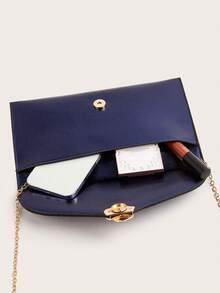 奢华晚宴手拿包，魅力十足，优雅低调。黑色金属边方形包，专为女士和派对女孩设计，是派对、婚礼、舞会和盛大晚宴的完美之选，也是送给母亲、老师、朋友和伴娘的理想礼物。 - 寶藍色 - 查看 7