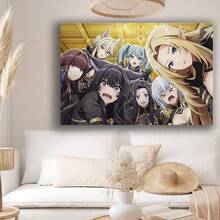 Framed The Eminence In Shadow Anime Poster Canvas Wall Art Dramatic Character Art With Dynamic Poses & Expressions -  Anime Decor For Bedroom, Living Room, Office For Living Room, Bedroom, Kitchen,Restroom Decoration - Encadré - Voir 4