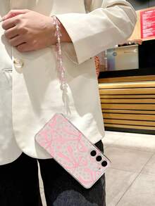 Bowknot Painted Transparent Painted Bracelet Strap Minimalist Fashion Creative Shockproof Phone Case Compatible With Ip 17/Ip 17pro/Ip 17promax/ IP16/11/16pro/16plus/16promax/16e/15Promax/13/14/12/XS/XR/7G/8P, Compatible With Samsung Galaxy S25/S25PLUS/S25 Ultra/A16/A36/A26/A56/A50/A12/A32 S26 S26PLUS - Multicolor - View 5