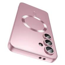 磁吸式 Galaxy A57 A37 A56 A36 A27 A26 A16 A17 A06 A07 S25 FE S26 相容手機殼【內建相機鏡頭保護蓋】超薄柔軟矽膠防震保護殼 金屬光澤軟殼 S26 Ultra S25 Ultra S24 Ultra - 玫瑰金 - 查看 1