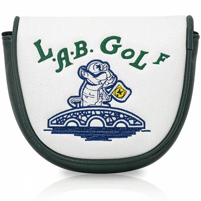 1 Adet DF3 Putter Golf Sopası Başlığı Kılıfı - Manyetik Kapanışlı, Çizilmeye Dayanıklı PU Kılıf, Yumuşak Astar ve Sevimli Çizgi Film Tasarımı, Beyaz Sopa Başlığı (DF3 Putter Modeliyle Uyumlu)