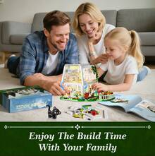 Garden House Building Block Set, Creative Garden Playset Toy With Flowers Potted & Cat Playset, Build A Greenhouse Model, Gifts For Adults Friends Girls And Ideal As Birthday, Halloween & Christmas Gifts. - 白色 - 查看 7