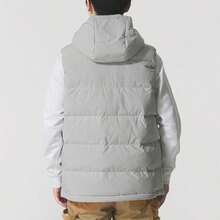 Adidas 男子冬季立領羽絨馬甲 運動型格系列 淺灰色外套 KH3996 - 金屬灰 - 查看 9