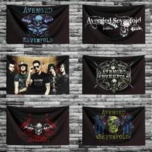 Rock Band Flag Tapestry A-Avengeds Sevenfolds Aesthetic Room Decor Background Cloth Wall Art Decor OutDoor Concert Party Banner - T4-0320-08 - Xem 1
