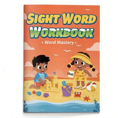 CVC Word Family -AT Phonics Workbook For Kids | Cut & Paste Sentence Building, Copy The Sentence + Handwriting Practice, Highlight -At Words & Glue Picture Match, Write-A-Sentence Pages | My Book Of -At Words (Bat, Cat, Hat, Mat, Pat, Rat)