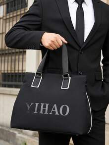 Men's Large Capacity Travel Bag, New Korean Version Handbag, Shoulder Bag, Commuter Briefcase, Casual Tote Bag - Multicolor - View 2