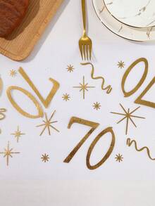 1件70英寸70岁生日桌旗，70岁生日桌布，70岁生日装饰，70岁生日派对用品，70周年纪念庆祝用品，70岁生日派对装饰，生日家居装饰，厨房装饰，桌面装饰，新娘送礼会礼物，节日派对用品 - 70歲生日快樂 - 查看 7