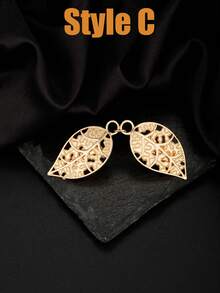 1/8 Pcs Golden Vintage Sweater Cinch Clips To Tighten Dress Pant Waist Retro Shirt Shawl Cardigan Collar Brooch Clips For Women - Gold - New Style - View 24