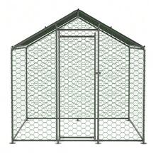 Chicken Run/Coop 2x2x2m With Safety Lock And Waterproof PE Cloth, Metal Run For Chickens, Rabbits And Other Small Animals - View 5