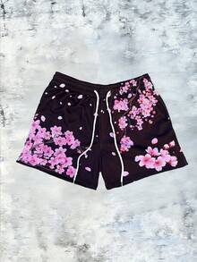 Men's Statement Print Shorts Fashion Designer Patterned Casual Daily Wear Shorts - 彩色 - 查看 1