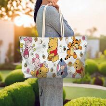 16*12inch Large Capacity Women's Handbag/Beach Bag, Printed With A Cute Winnie The Pooh Pattern, 1 Pc - Winnie the Pooh - Xem 1
