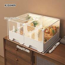 Clear View Hamster Cage With Deep Drawer Base, Easy To Clean Small Pet Habitat Suitable For Hamsters, Mice And Ferrets, No Landscaping Included - Assembled Version - View 4