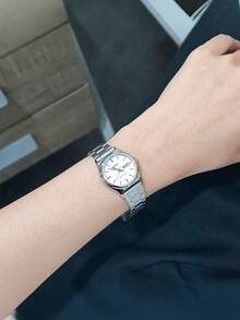 Casio Women's Wrist Watch, STANDARD Series Retro Small Round Minimalist Quartz Movement Stainless Steel Strap, Japanese/Korean Style Silver Dial - Silver - View 2