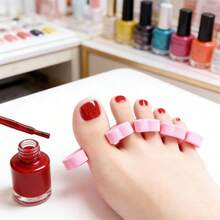 100pcs Soft Foam Toe Separator, Nail Art Salon Essential Tool, Reusable Nail Divider, Available In 20/50/100pcs - Multicolor - View 4